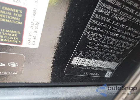 2018 Land Rover Range Rover 5.0L V8 Supercharged z USA, uszkodzony, nr VIN SALGS2RE1JA516035